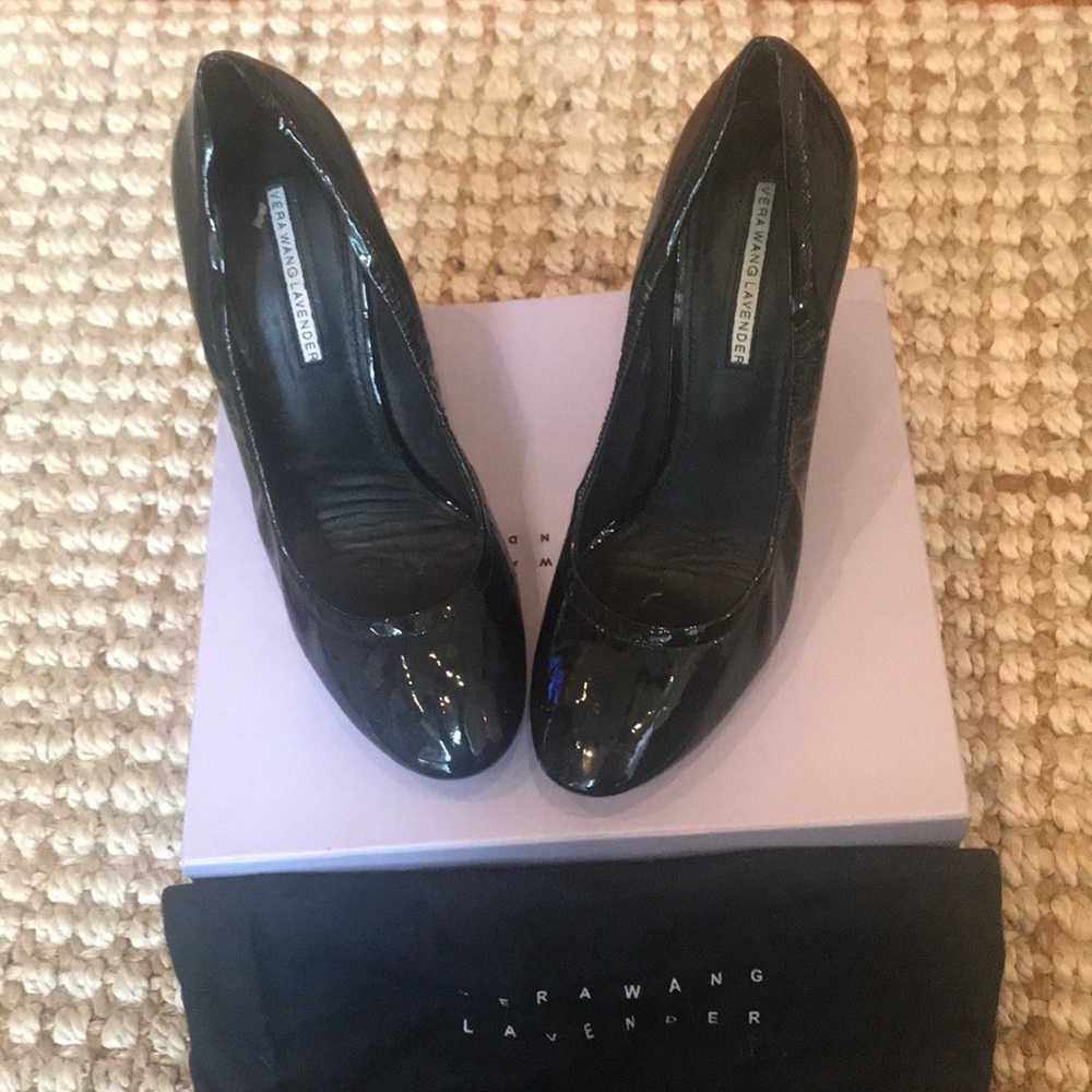 Ella Patent Leather Wedge Pumps